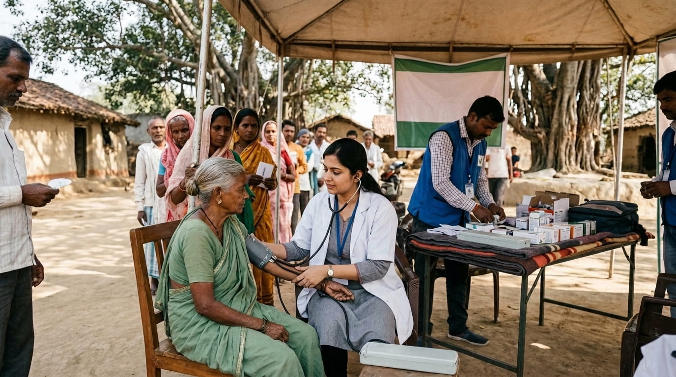 Community Health Camp Benefits Hundreds of Local Residents